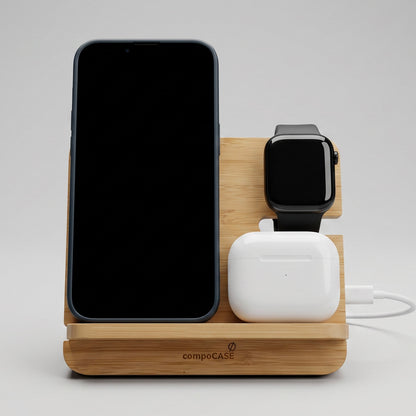 Wood Wireless Charger | Triple