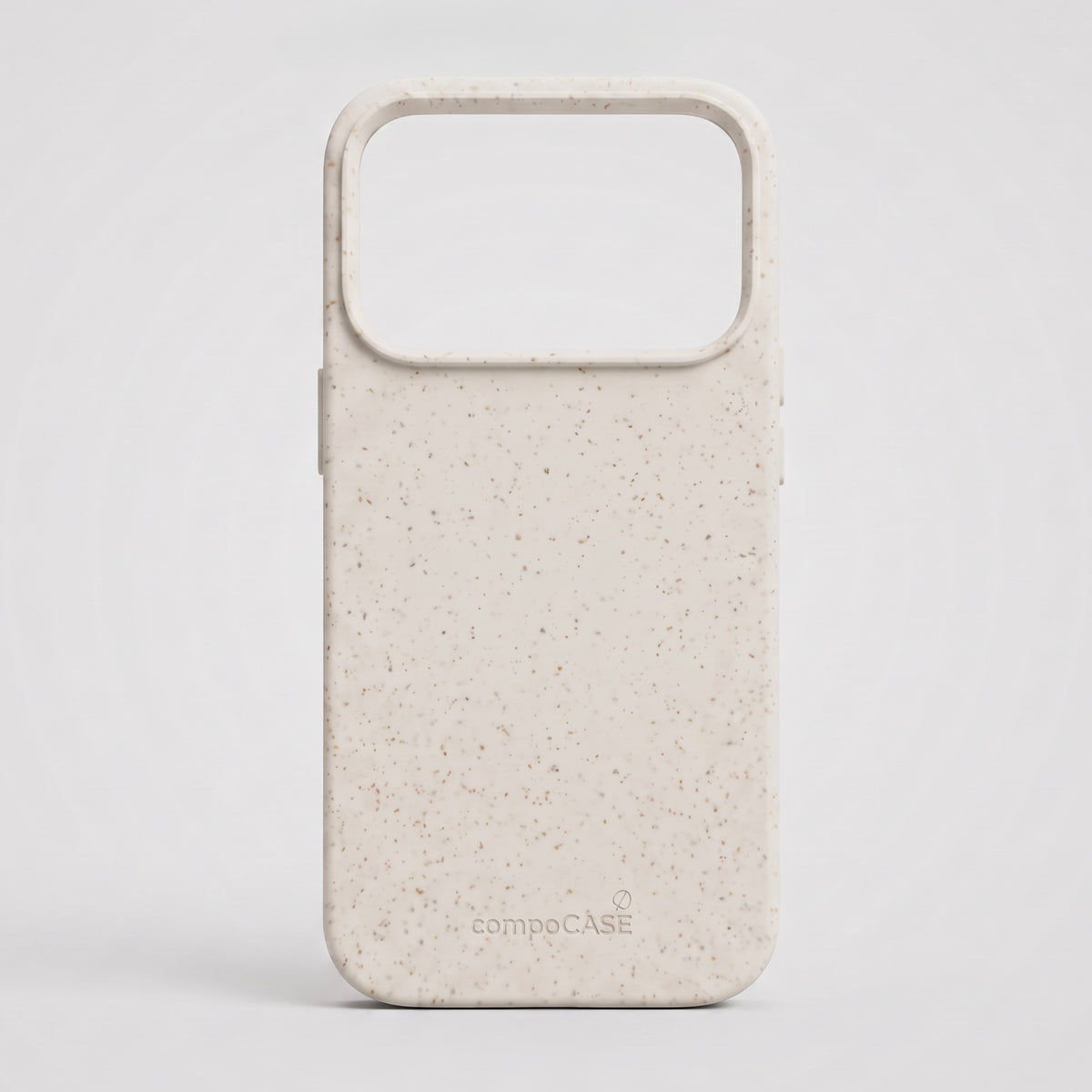 compoCASE Hülle für iPhone 17 Pro Max und 18 Pro Max in Stone White, Rückansicht